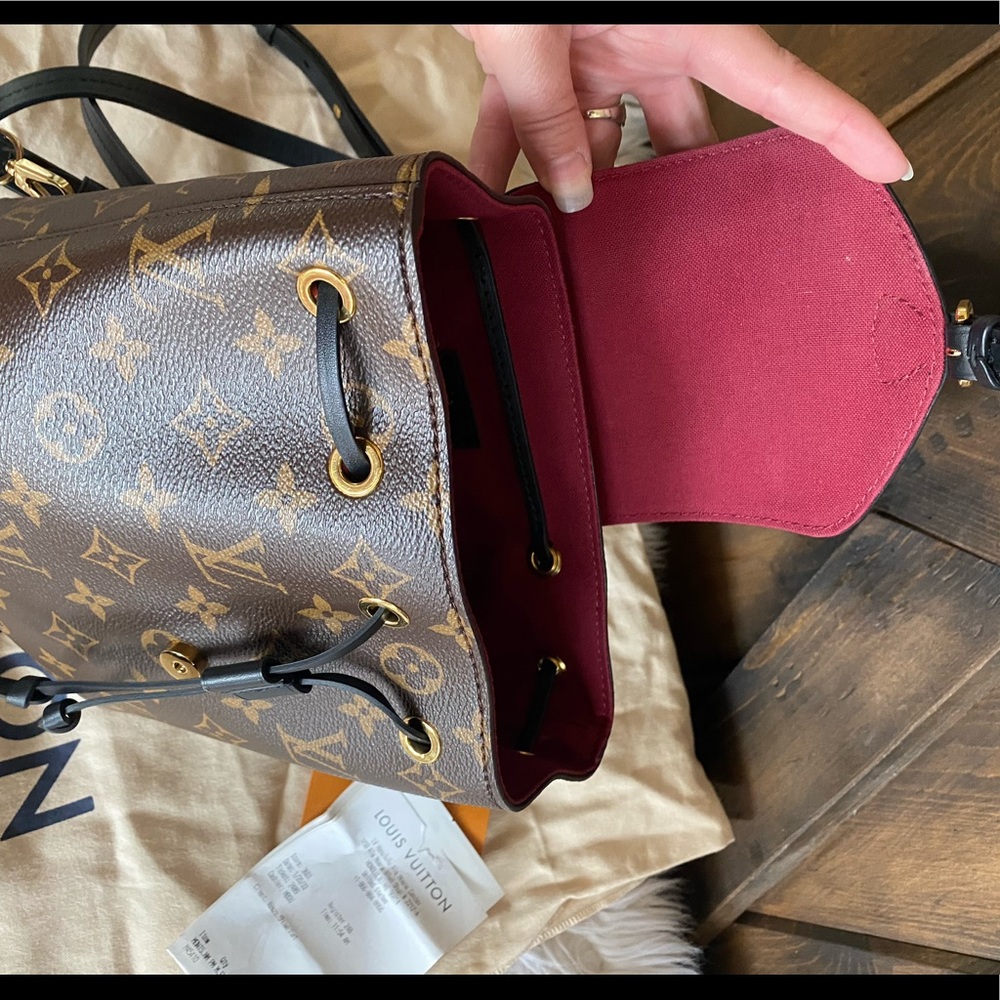 TRADED💝Louis Vuitton Montsouris Backpack BB monogram black noir purse - Picture 4 of 12